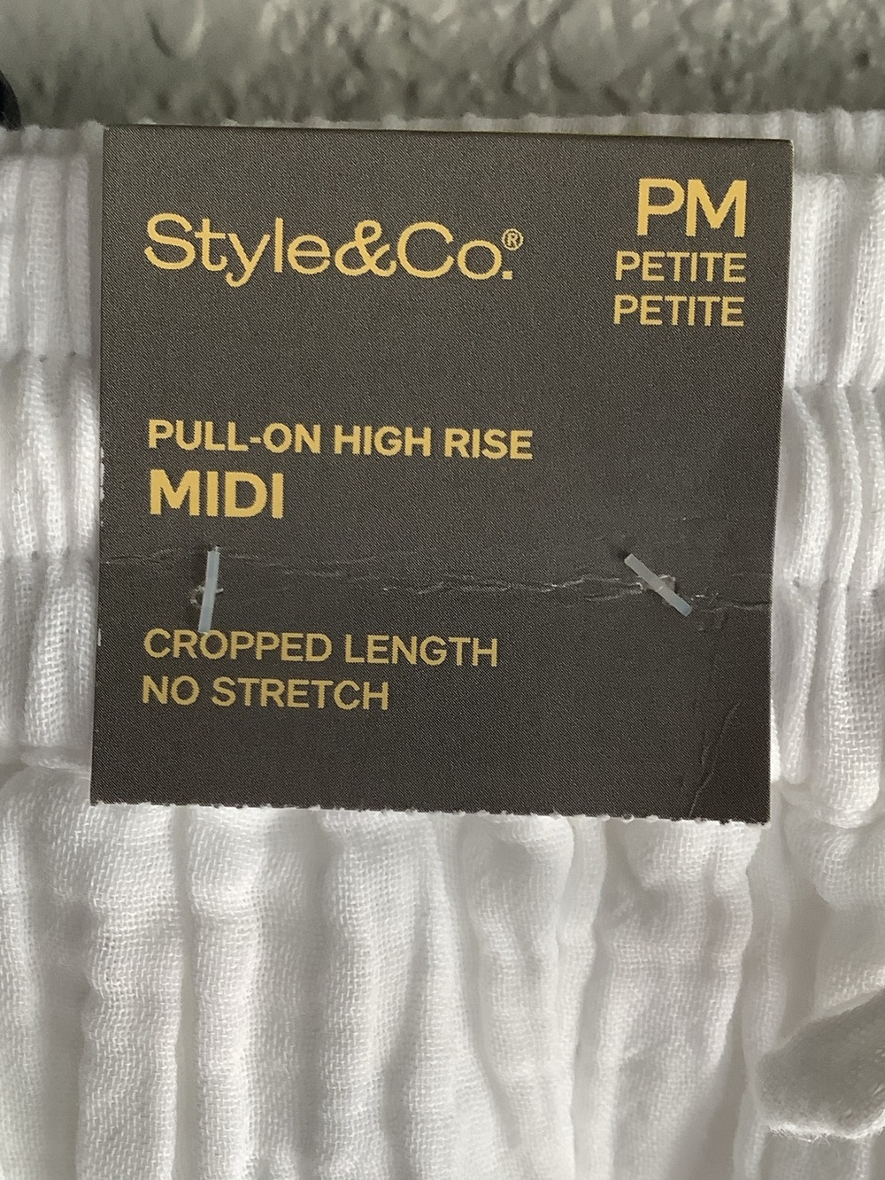 Style & Co. White Tiered Midi Skirt with Ruffle Hem - Picture 4 of 9